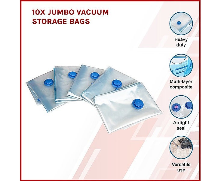 10X JUMBO Vacuum Storage Bags - Image 2