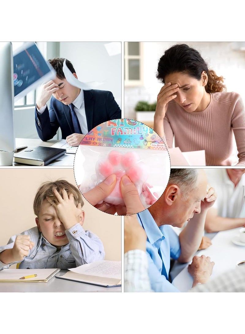هاهاهاي ألعاب ضغط مخلب القط ، لعبة تململ إسفنجي ذات ألوان عشوائية ، ألعاب حسية ، كفوف فروي اسفنجية لهدايا الحفلات ، أشياء جديدة مضحكة مناسبة للأطفال البالغين. - Image 5