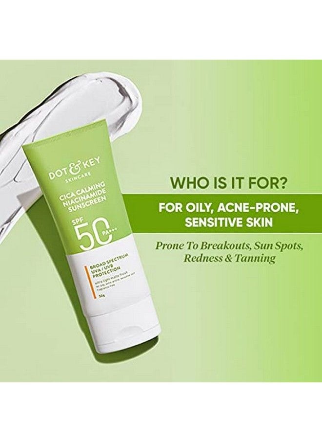Dot & Key Cica Calming Niacinamide Sunscreen Spf 50 Pa+++ 50G  - Image 4