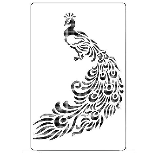 OBUY Peacock DIY Craft Hollow Layering Stencils for Wall Painting Scrapbooking Stamp Album Decorative Embossing Paper Card - Image 1