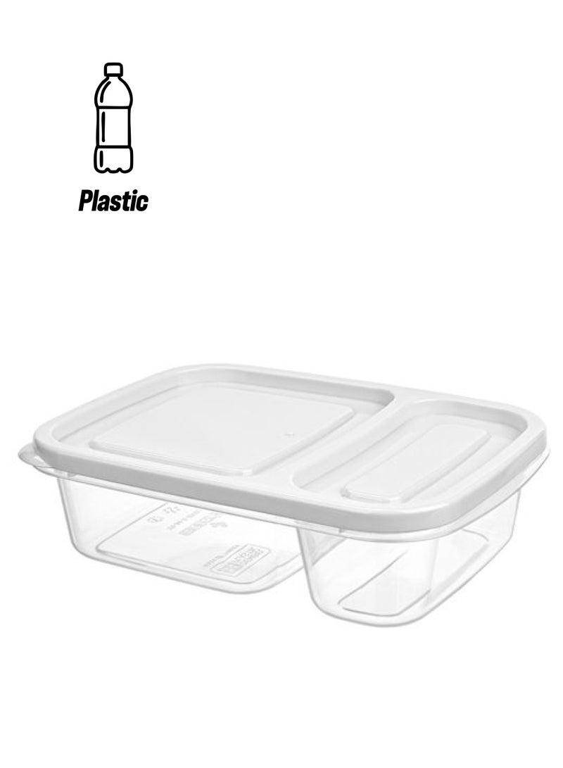Hobby Life Smart 2 Compartment Storage Box Container 750ml - Image 1