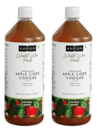 Kapiva Himalayan Apple Cider Vinegar with Mother Vinegar 500ml, pack of 2 - pzsku/Z824FB9583064175833FCZ/45/_/1690638283/3da21592-5228-4f32-b3f7-67c334224f2d