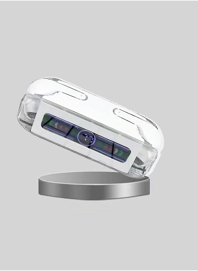 CATANES - M12 MAX Wireless Bluetooth Headset Transparent Digital Display Color Screen Touching Type Long Battery Life Headset Game Mode Bluetooth Headset White - Image 1