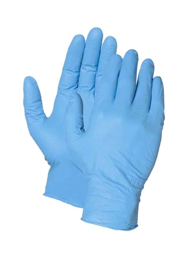 Loquat 100-Piece Disposable Nitrile Gloves Blue S - Image 1