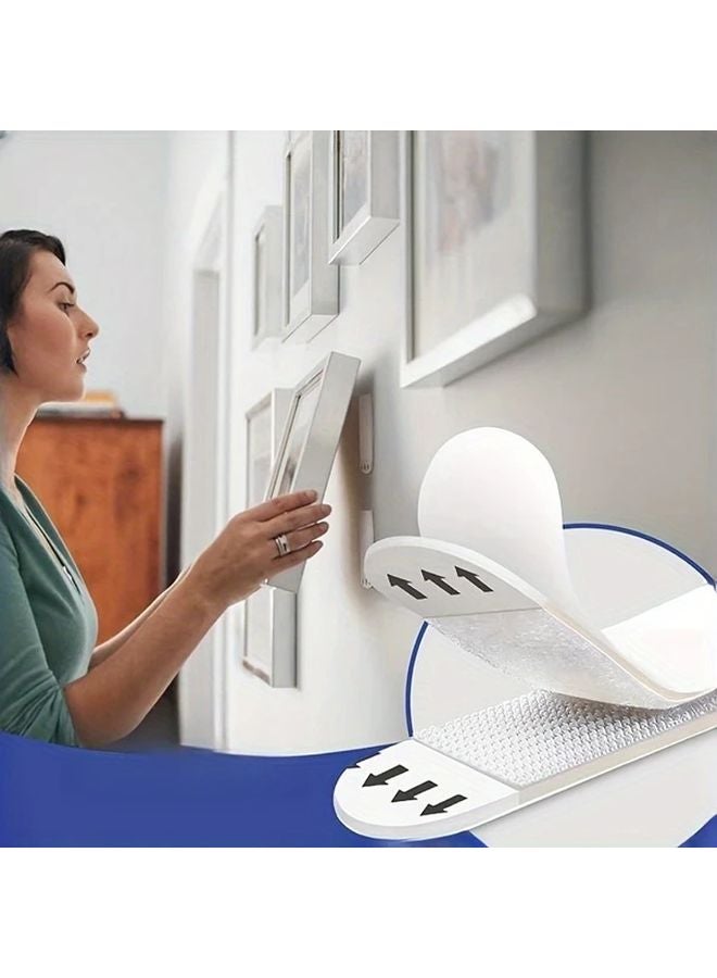 24pcs Heavy Duty Picture Hanging Strips No Nail Tool Free Detachable Waterproof Hooks - Image 2