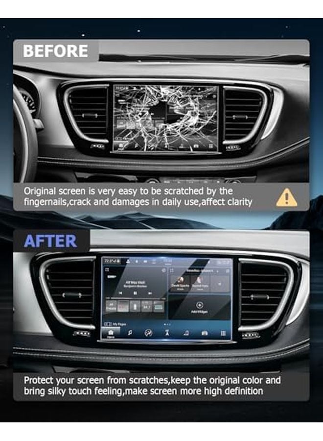2025 Chrysler Pacifica 10 1 Inch Tempered Glass Screen Protector For 2021 2025 Models - Image 3