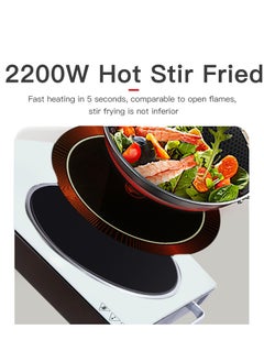 Aideli Portable Infrared Electric Cooker – Tabletop Ceramic Stove Burner with LED Digital Display, 5 Heat Levels, Rapid & Quiet Heating, Touch Control, Multi-Function Design, Overheat Protection  - Image 5