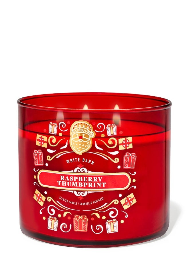 Bath & Body Works Raspberry Thumbprint 3-Wick Candle  - Image 2