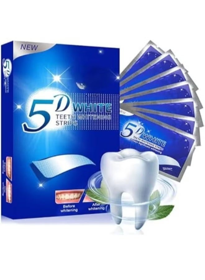 شرائط تبييض الأسنان المتقدمة (Advanced Strips) – لإزالة البقع والجير للحصول على ابتسامة ناصعة – 10 شرائط (حقيبة واحدة) - Image 3