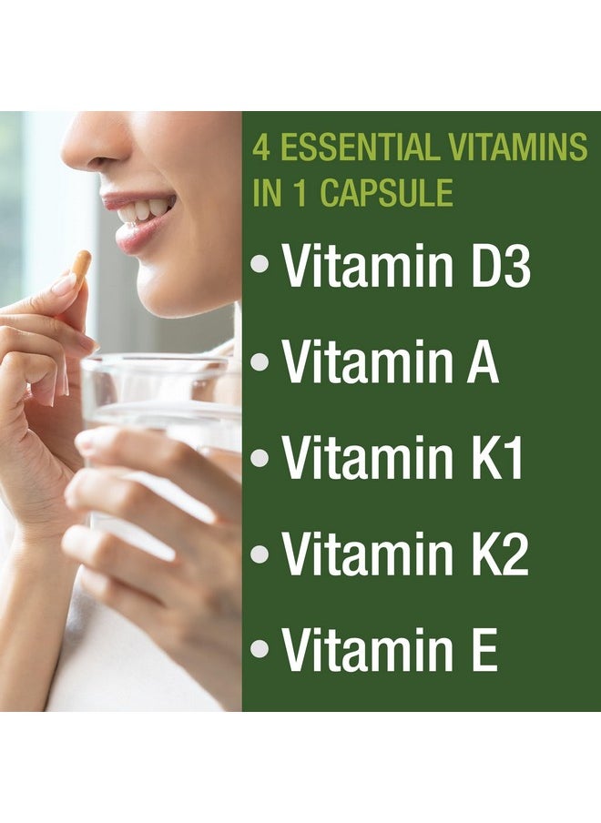 Peak Performance DAKE Vitamin Supplement. Vitamin D 5,000 iu + Vitamin A + Vitamin K + Vitamin E In 1 Vegan Capsule. ADK Vitamin Supplement With E. D3 K2. Essential Vitamins For Mood, Immune, Bone, Vision, Heart  - Image 4