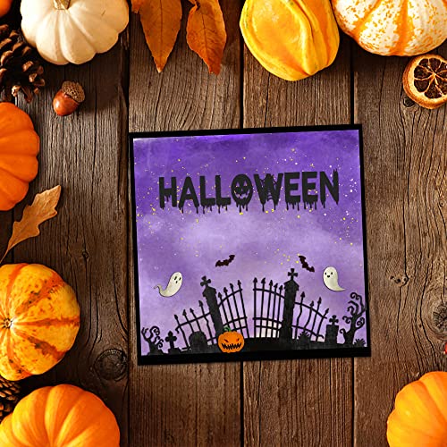 Heureppy Halloween Background Cutting Dies Halloween Die Cuts for Card Making, Halloween Fences Pumpkin Die Cut Embossing Stencil Template Tool for DIY Scrapbooking Photo Album Card Craft Decoration Supplies - Image 4