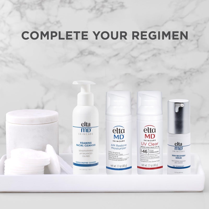 EltaMD Foaming Facial Cleanser Face Wash, Gentle Foaming Face Wash and Makeup Remover, Oil Free, 3.38 oz Pump - Image 5