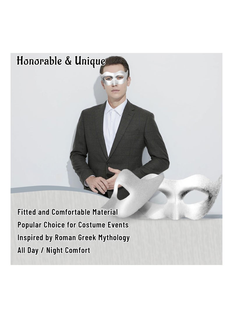 Masquerade Mask for Men Classic Vintage Venetian Mens Mask Lightweight Gentle, Specially for Costume, Theme Parties, Cosplay Mardi Gras, Super Hero Mask Accessory - Image 3