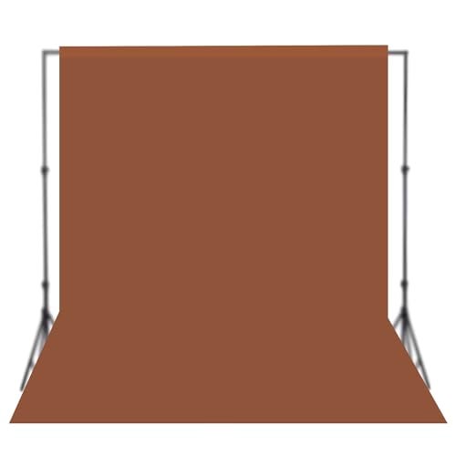 HomeArt 8x12 Ft. Wrinkle-Free Brown Backdrop Background Screen Curtain for Product Photography, Photoshoot, Video Production, YouTube Live Streaming, VFX Editing, Instagram Reels - Image 1