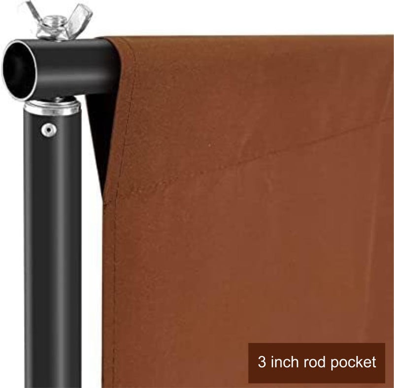 HomeArt 8x12 Ft. Wrinkle-Free Brown Backdrop Background Screen Curtain for Product Photography, Photoshoot, Video Production, YouTube Live Streaming, VFX Editing, Instagram Reels - Image 4