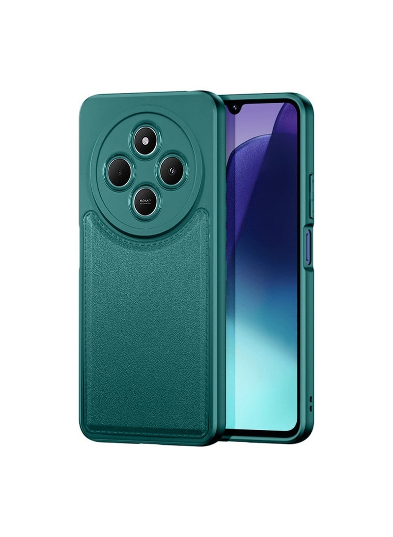 Techie Stylish TPU Silicone Back Cover Case for Xiaomi Redmi 14C 4G Slim Fit Design, Smooth and Soft – Dark Green - Image 1