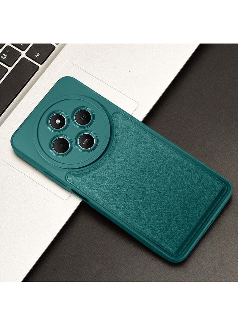 Techie Stylish TPU Silicone Back Cover Case for Xiaomi Redmi 14C 4G Slim Fit Design, Smooth and Soft – Dark Green - Image 4