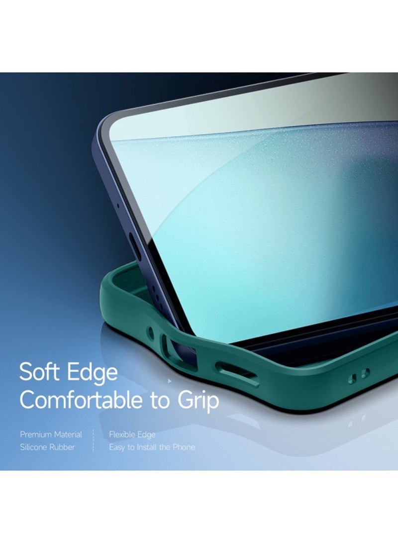 Techie Stylish TPU Silicone Back Cover Case for Xiaomi Redmi 14C 4G Slim Fit Design, Smooth and Soft – Dark Green - Image 3
