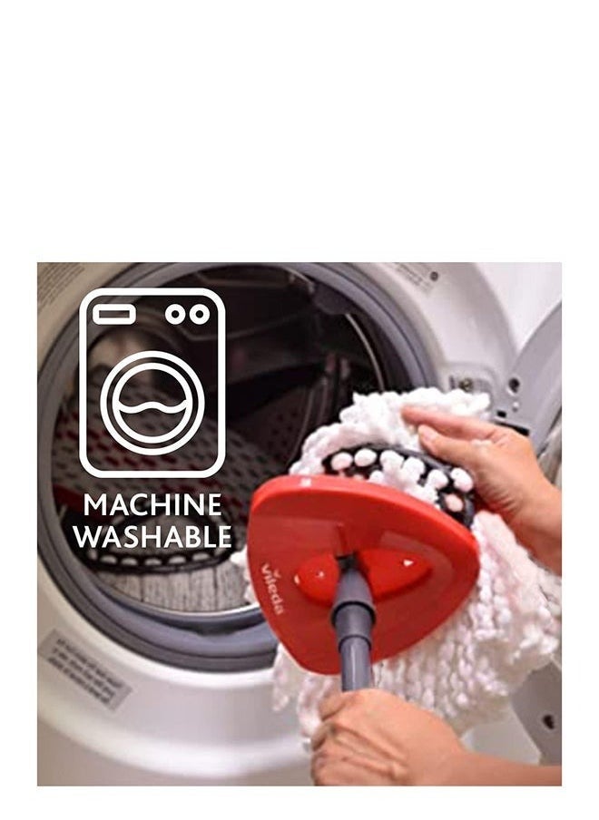 فيليدا عبوة إعادة تعبئة ممسحة الأرضية الدوارة سهلة التنظيف باللون الأبيض أبيض - Image 5