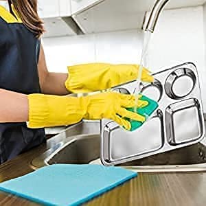 TGS Stainless Steel Partition Plate 5 in1/Bhojan Thali/Compartment Plate/Steel Thali/Dinner Plate Set of 6 - Image 4