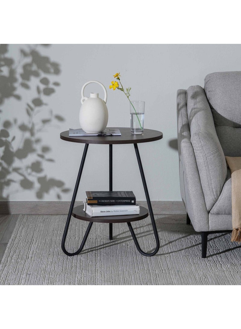 Pan Home Ento Accent Table Round - Black - Image 2