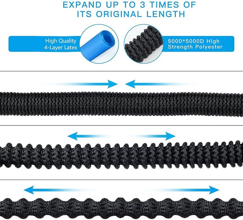HmiL-U Garden Hose 150ft 45m Strongest Double Latex Inner Tube Prevent Leaking Magic Hosepipe with 9 Function Spray Gun+Solid Brass Fittings (Retracted Length 50ft)【2 YEARS 100% Guaranteed】(150ft) - Image 2