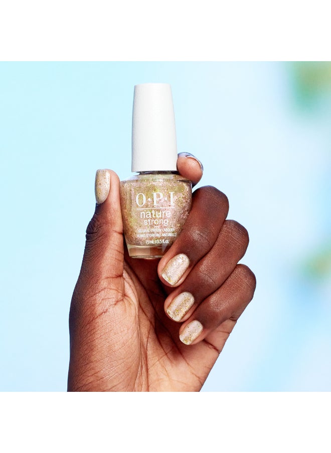 OPI Nature Strong Nail Lacquer - Mind-Full Of Glitter, Glitter, 15Ml  - Image 4