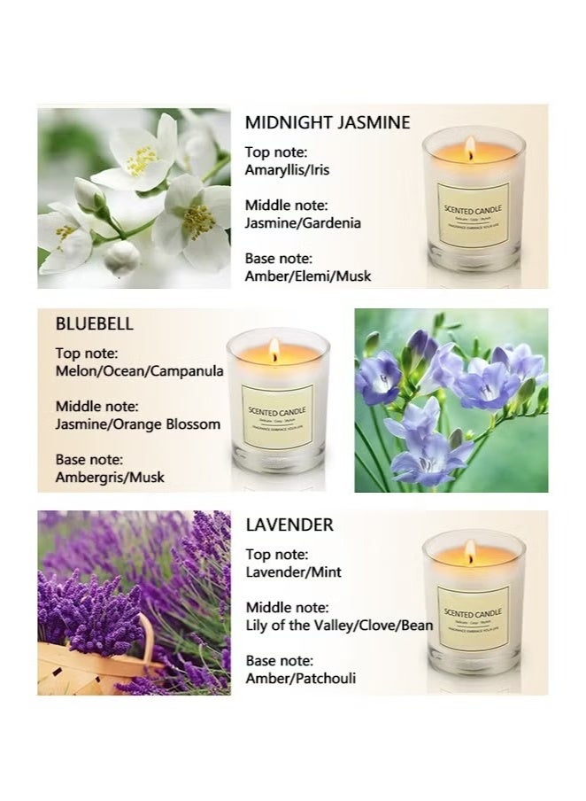 باربي الفيل مجموعة هدايا من 4 شموع معطرة للنساء، 4 شموع للعلاج بالروائح العطرية للمنزل، شموع تدوم 11 ساعة، شموع الصويا الطبيعية، هدايا للذكرى السنوية، أعياد الميلاد، عيد الأم، الحمام، المنتجعات الصحية، التأمل - Image 2