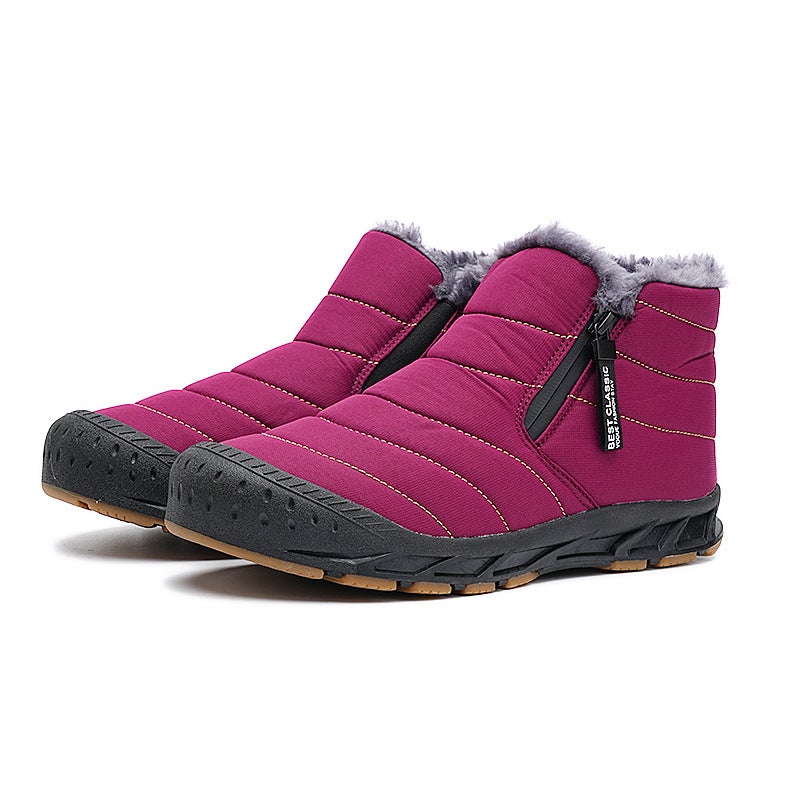Cotton Boots Winter Export Cotton Shoes With Fleece Lining For Warmth Large Size Couple Casual Snow Boots Factory Cold-Proof Thickened For Warmth - Image 4