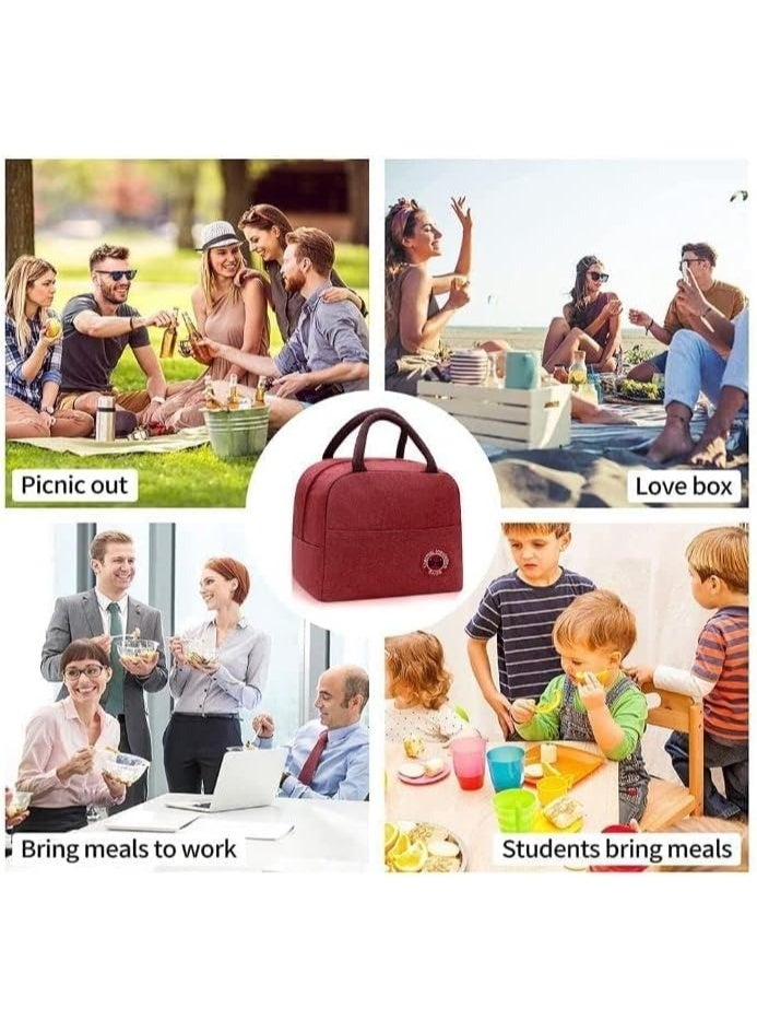 FALMER Lunch Bag Insulated Tote Bag Lunch Box Reusable Cooler Bag Lunch Container Waterproof Lunch Holder for Women,Men,Student and Kid - Image 3