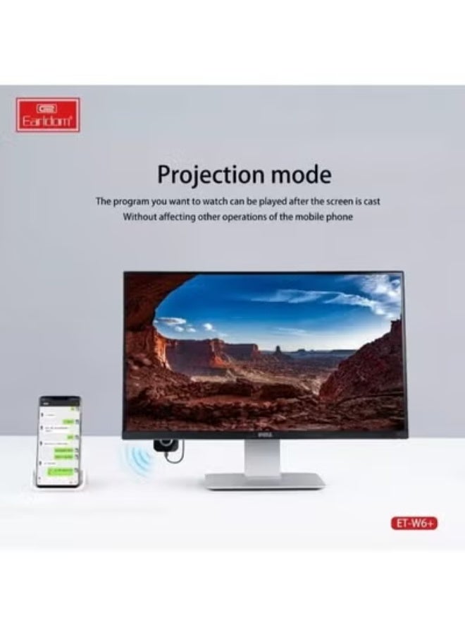 Earldom “WiFi Wireless Display Dongle TV Stick – 1080P Full HD Media Video Streamer, HDMI Screen Mirroring, Plug-and-Play for HDTVs, Home Theater, Movies, Gaming, and Video Streaming, Compatible with Laptops, Smartphones, and Tablets for Easy Wireless Casting.” - Image 4