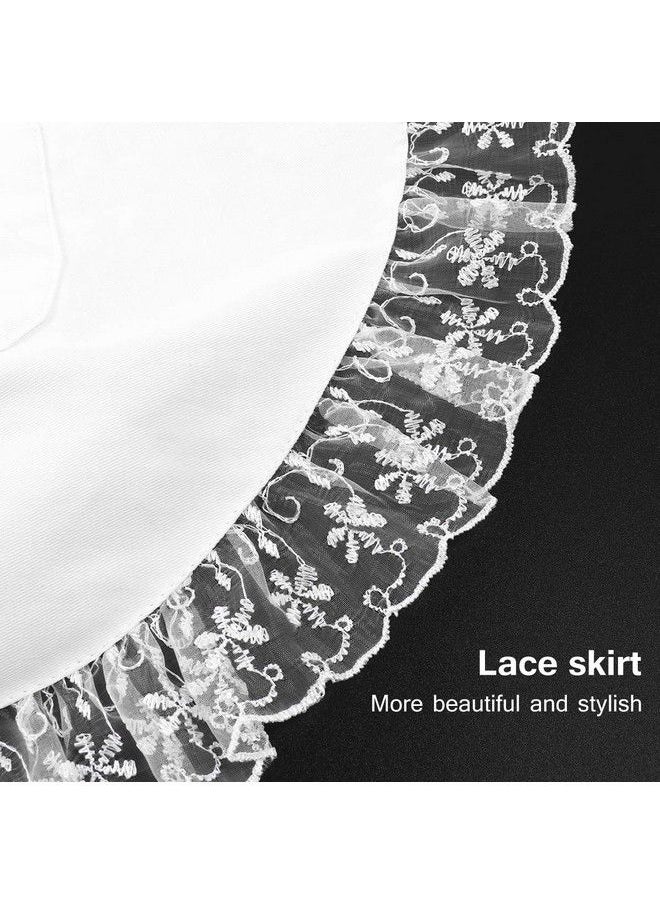 Bestonzon White Aprons For Women Waist Aprons With Pockets Half Apron Server Apron Maid Waitress Servant Apron For Kitchen Cooking Restaurant Coffee Shop  - Image 5