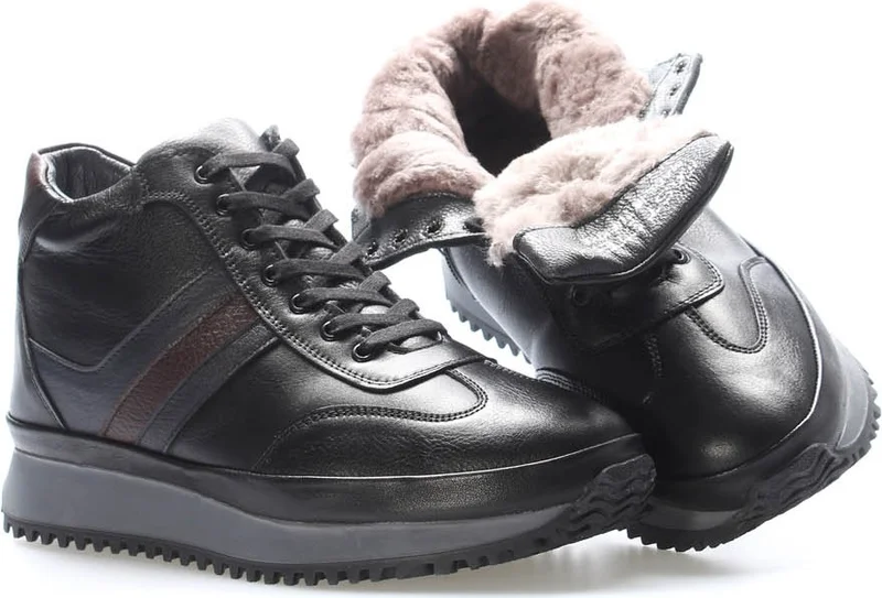 فاست ستيب Leather Fur Men's Sports Boots 722KMA685