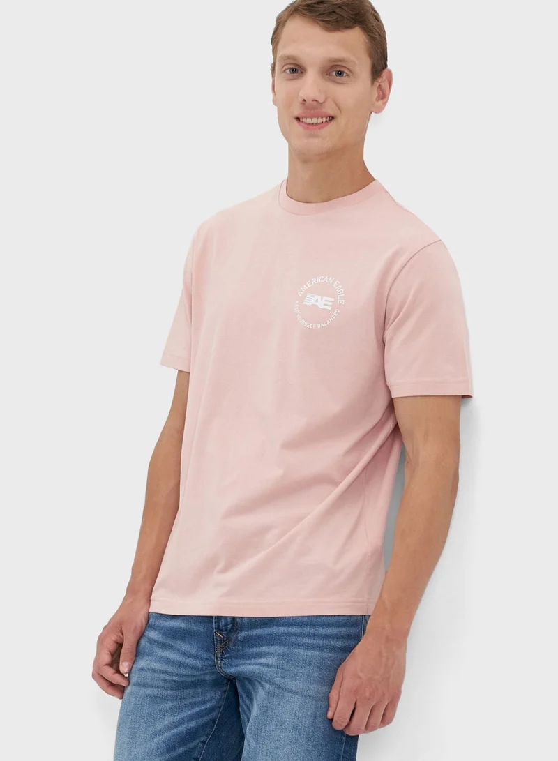 American Eagle Graphic Crew Neck T-Shirt