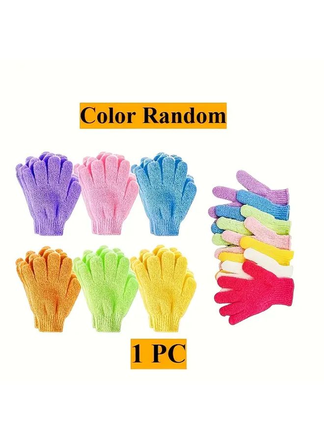 Ultra Soft Microfiber Bath Scrub Glove For Gentle Exfoliating Body Care With 1 Piece Random Color - Image 3