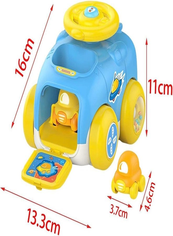 GoldiMec Baby Rattle Launcher Toy Car Vehicle, Galaxy car Launcher, Cartoon Ejection Car Toy Ste Vehicle Baby Galaxy car Toy Wheel Press Button with Wheel Rattle Inertial Driver Launcher - Image 5