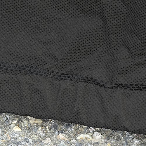 Budge غطاء دراجة نارية بودج سبورتسمان، أسود، مقاوم للماء، قابل للسحب، يناسب حتى 114" طول، كبير جداً (MC-16) - Image 4