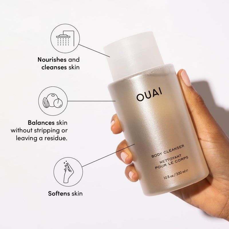 OUAI Body Cleanser, Dean Street - Foaming Body Wash with Jojoba Oil and Rosehip Oil to Hydrate, Nurture, Balance and Soften Skin - Paraben, Phthalate and Sulfate Free Skin Care Products (10 Fl Oz) - Image 2