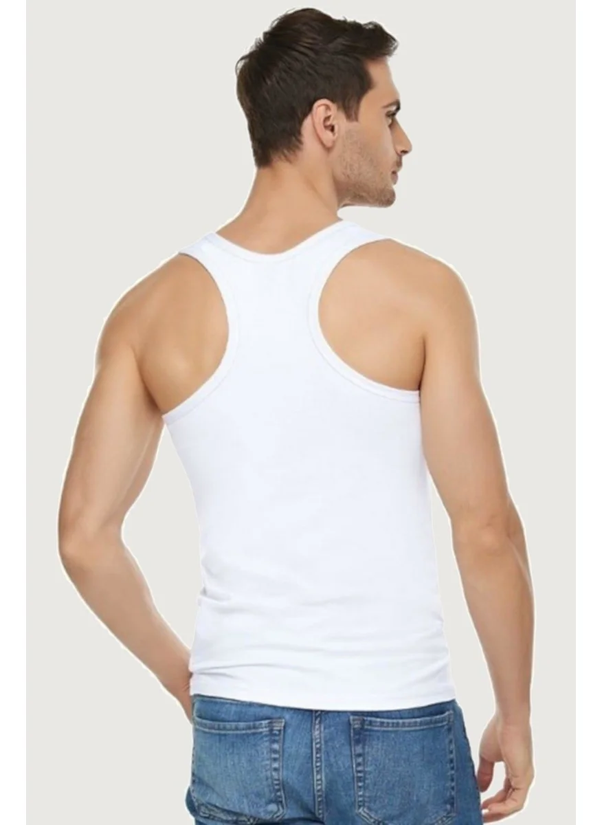 توتكو Elit 1304 6 Pack Men's Rambo Modal Elastane Sports Undershirt White