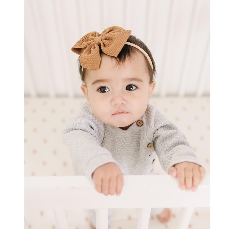 Prohouse 30 PCS Big Bows Baby Nylon Headbands Hairbands Hair Bows Elastics for Baby Girls Newborn Infant Toddler Child Hair Accessories - Image 4