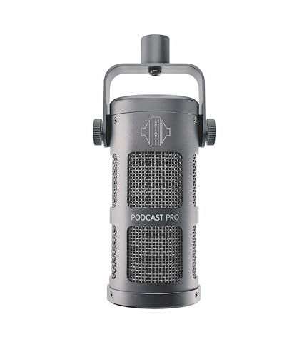 Sontronics Podcast Professional Dynamic Mic for Podcast, Broadcast, Streaming, Gaming & VC - XLR Connection, No Phantom Power Required - Lifetime Microphone Warranty - Designed & Built in UK (Gray) - Image 1
