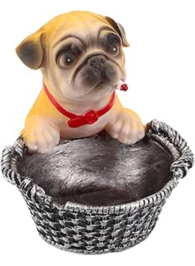 Funny Dog Resin Ashtray Compact Car Holder Home Travel Pet Accessory Decoration - Image 1