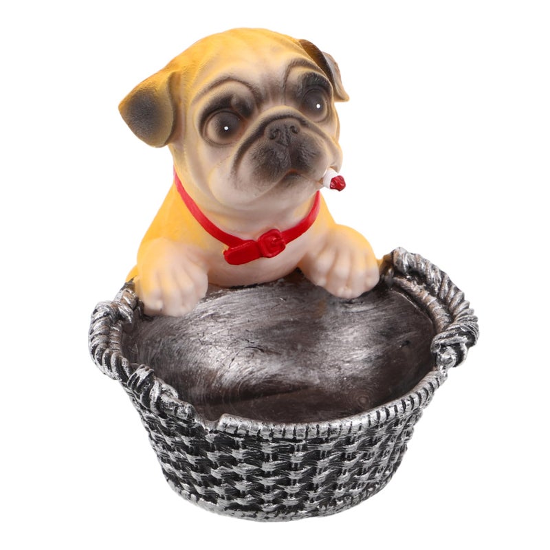 Funny Dog Resin Ashtray Compact Car Holder Home Travel Pet Accessory Decoration - Image 2