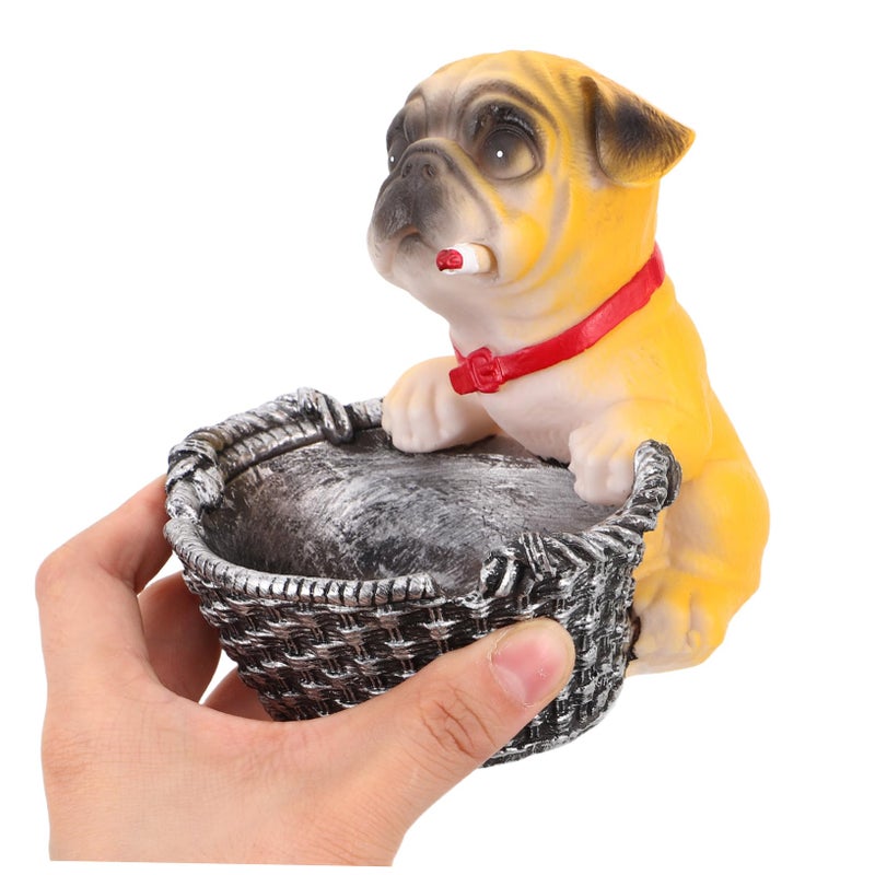 Funny Dog Resin Ashtray Compact Car Holder Home Travel Pet Accessory Decoration - Image 5