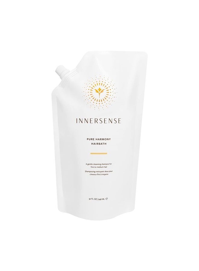 innersense Organic Beauty - Natural Pure Harmony Hairbath Shampoo | Non-Toxic, Cruelty-Free, Clean Haircare (32oz Refill Pouch)