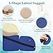KAVIL Lateral Support for Wheelchair Chair Lateral Support Cushion for Elderly Wheelchair LShape Padded for Help Prevent Leaning to One Side Patient Assistance Body Positioner 1 Pair - Image 4