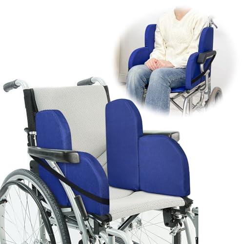KAVIL Lateral Support for Wheelchair Chair Lateral Support Cushion for Elderly Wheelchair LShape Padded for Help Prevent Leaning to One Side Patient Assistance Body Positioner 1 Pair - Image 2