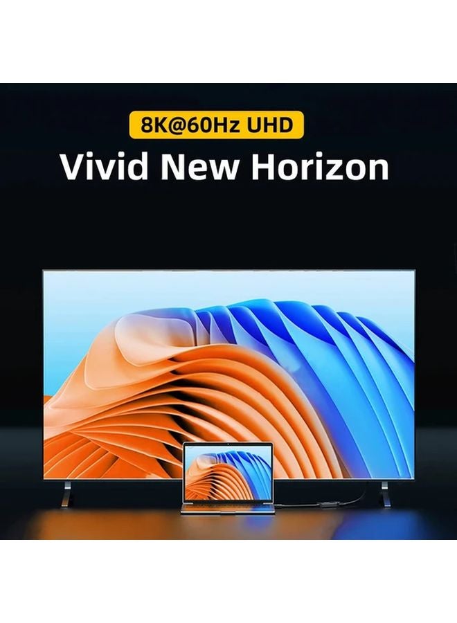 محول USB4 Type C إلى C باللون الأسود الفاتح، كابل شحن سريع 8K 60Hz بقوة 140 واط لأجهزة MacBook وiPhone وSteam Deck - Image 4