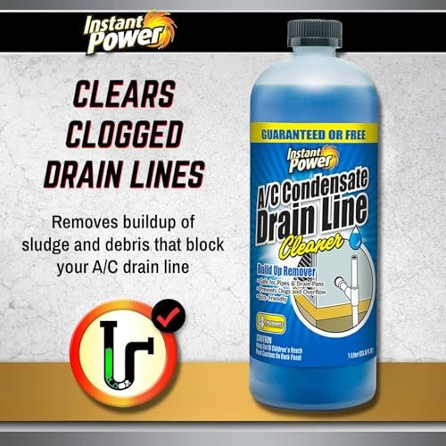 Instant Power A/C Condensate Drain Line Cleaner - AC & HVAC Unclogger for Air Conditioner Drain Lines, Prevents Odors & Water Damage, Safe for Pipes & Septic Systems - 32 oz (Pack of 1) - Image 2