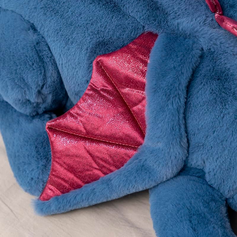 Leahaoe Weighted Dragon Stuffed Animal  Soft And Sturdy Weighted Stuffed Animals For Kids And Adults  Medium Blue Dragon Stuffed Animal(35.4"" 5Lbs) - Image 4